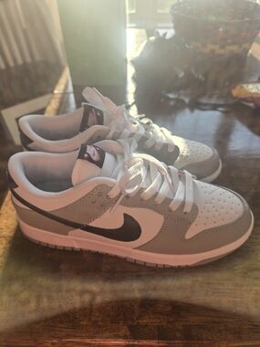 Nike Dunk Low in White, Gray and Black